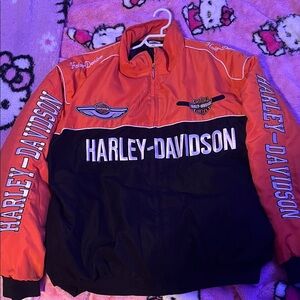Harley-Davidson Vintage Orange and Black Jacket